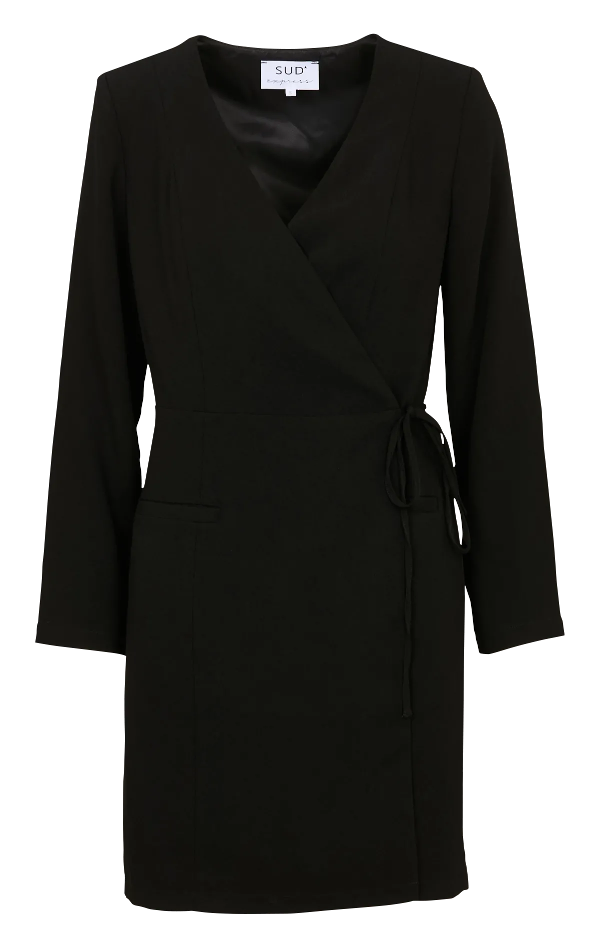 Robe courte cintrée tailleur unie Noir RAMELIA