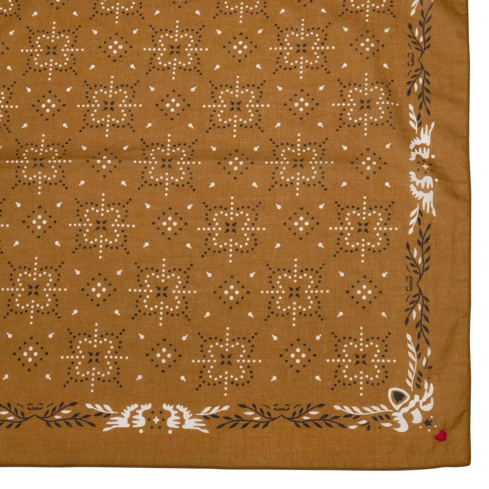 Carré en coton motif bandana Jaune RICHIE