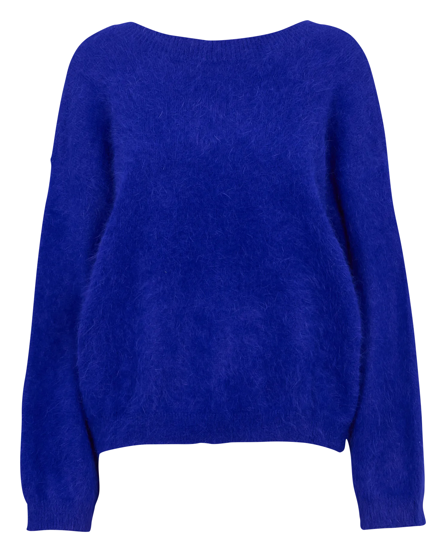 Pull devant dos ample en laine mélangée Bleu DATHE