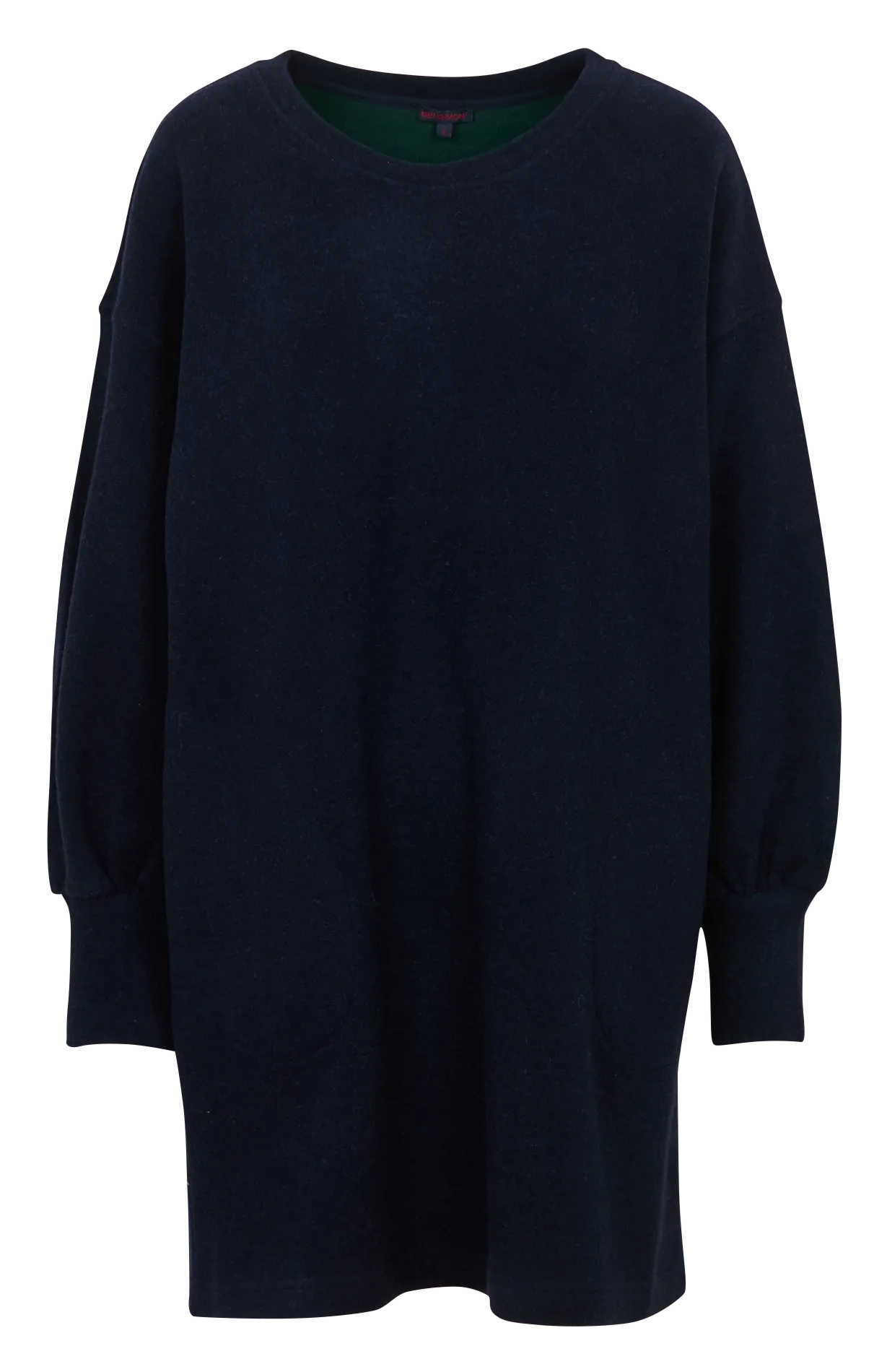 Robe courte ample unie Bleu ORELIA