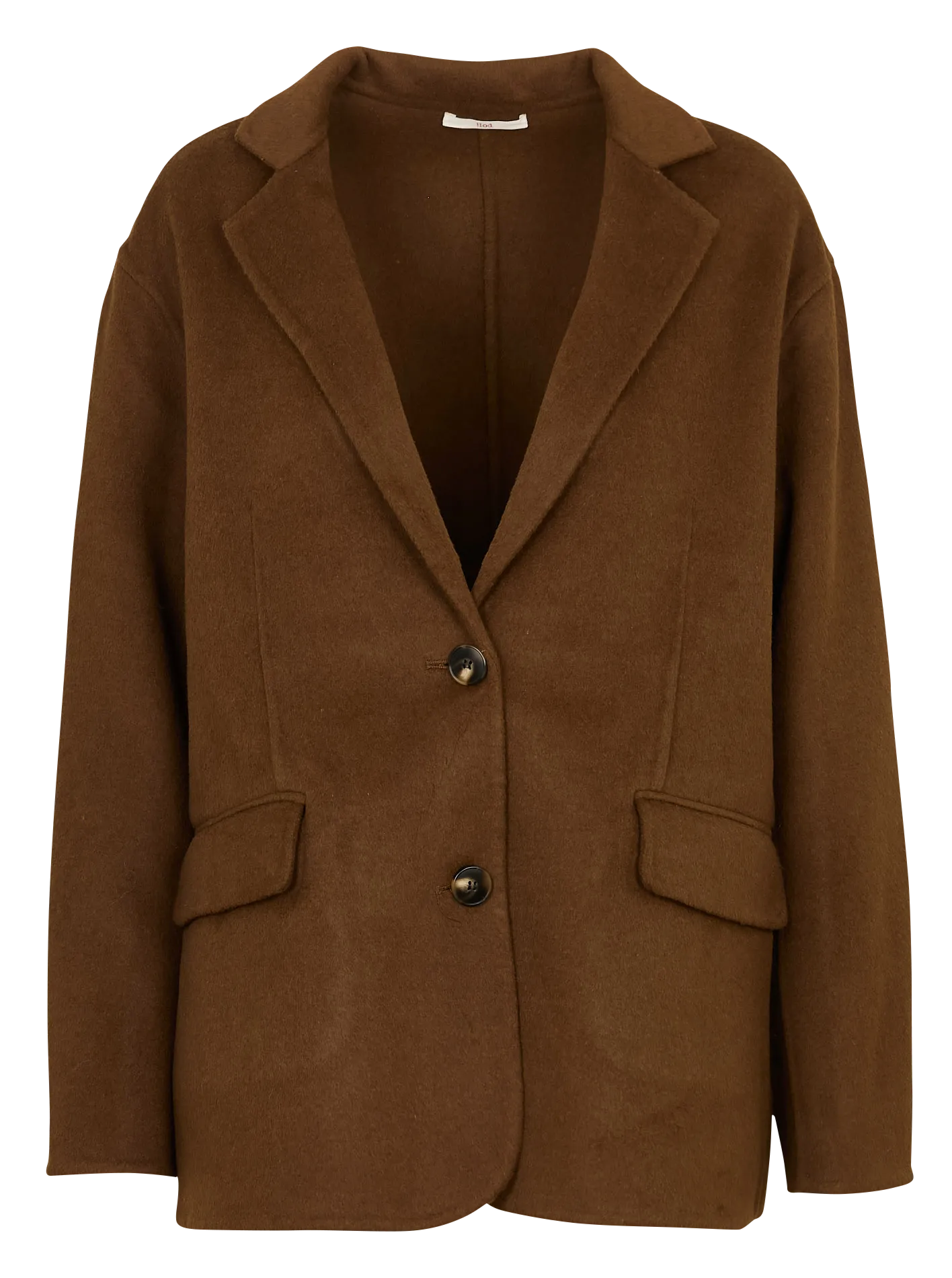 Veste de tailleur en laine mélangée Marron KARABA