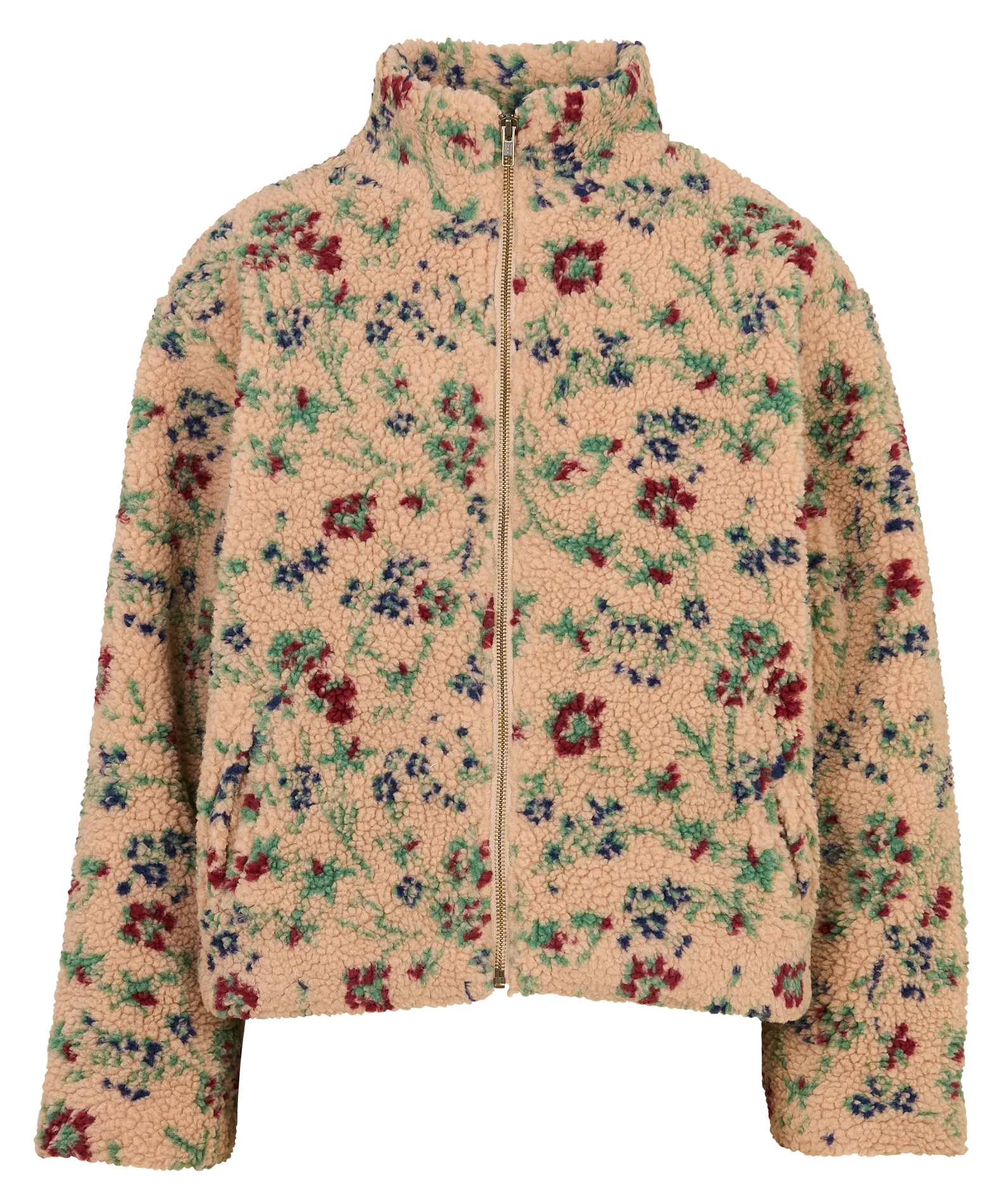 Veste col montant en sherpa Beige ESTHER