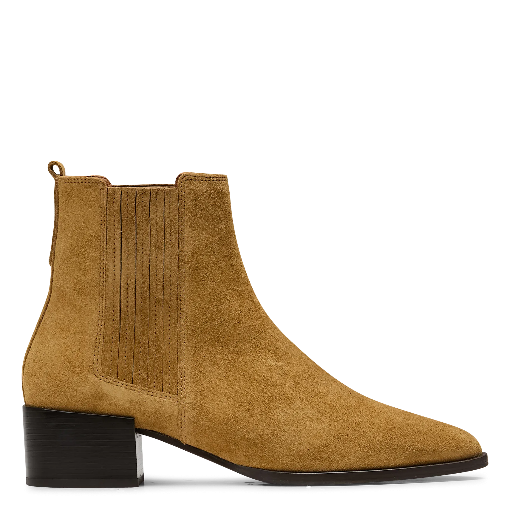 Bottines en cuir velours Kaki N°408