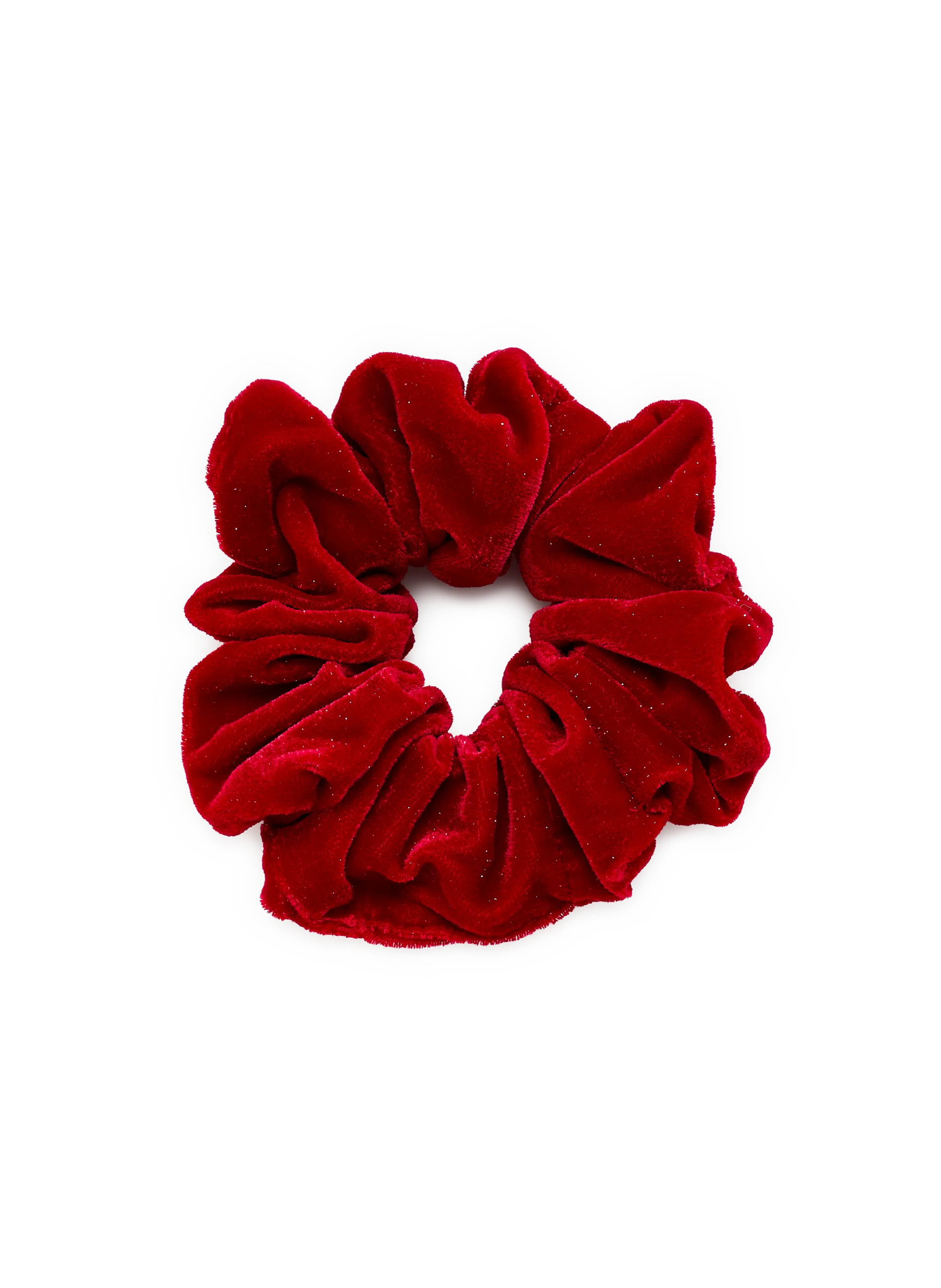 Maxi chouchou en velours Rouge CHOUCHOU