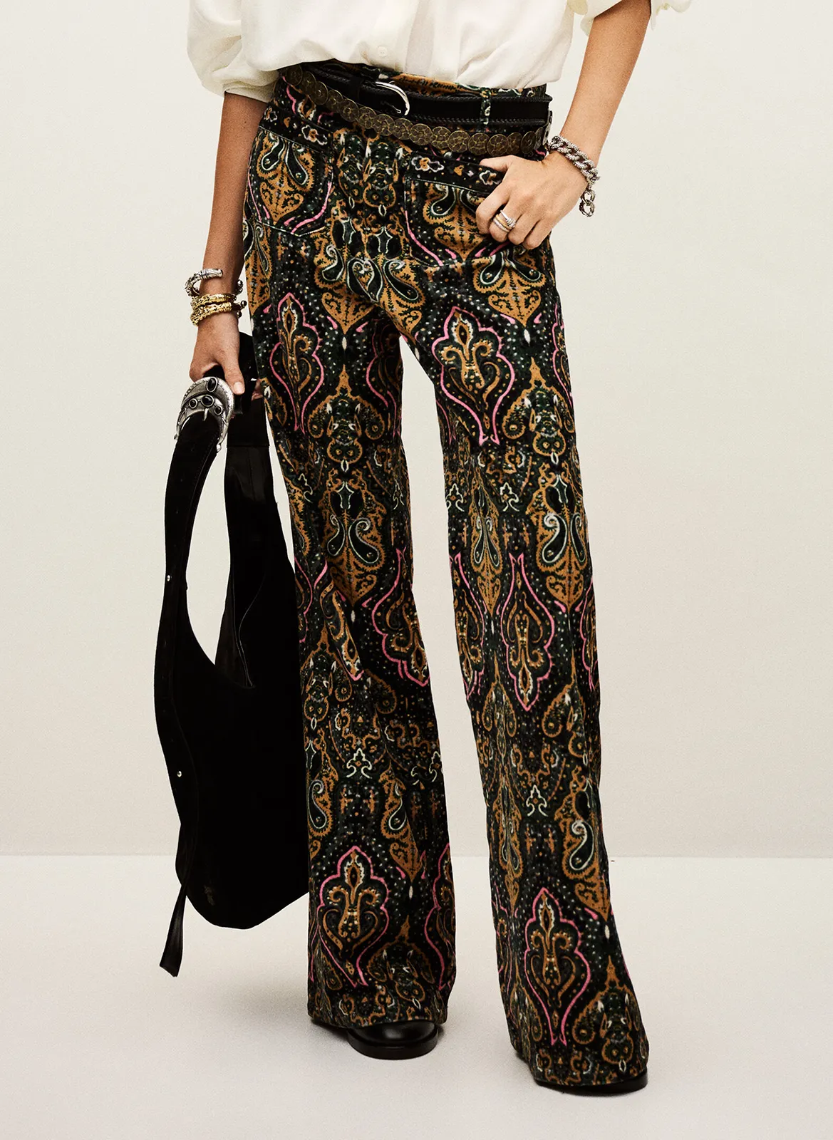 Pantalon large imprimé Multicolore SWAE