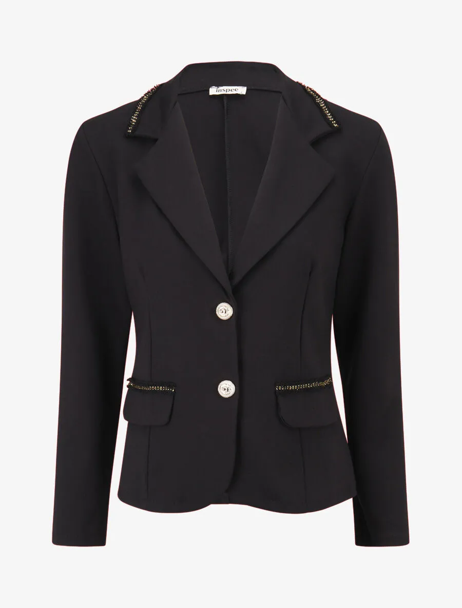 Veste à détails irisés - Noir