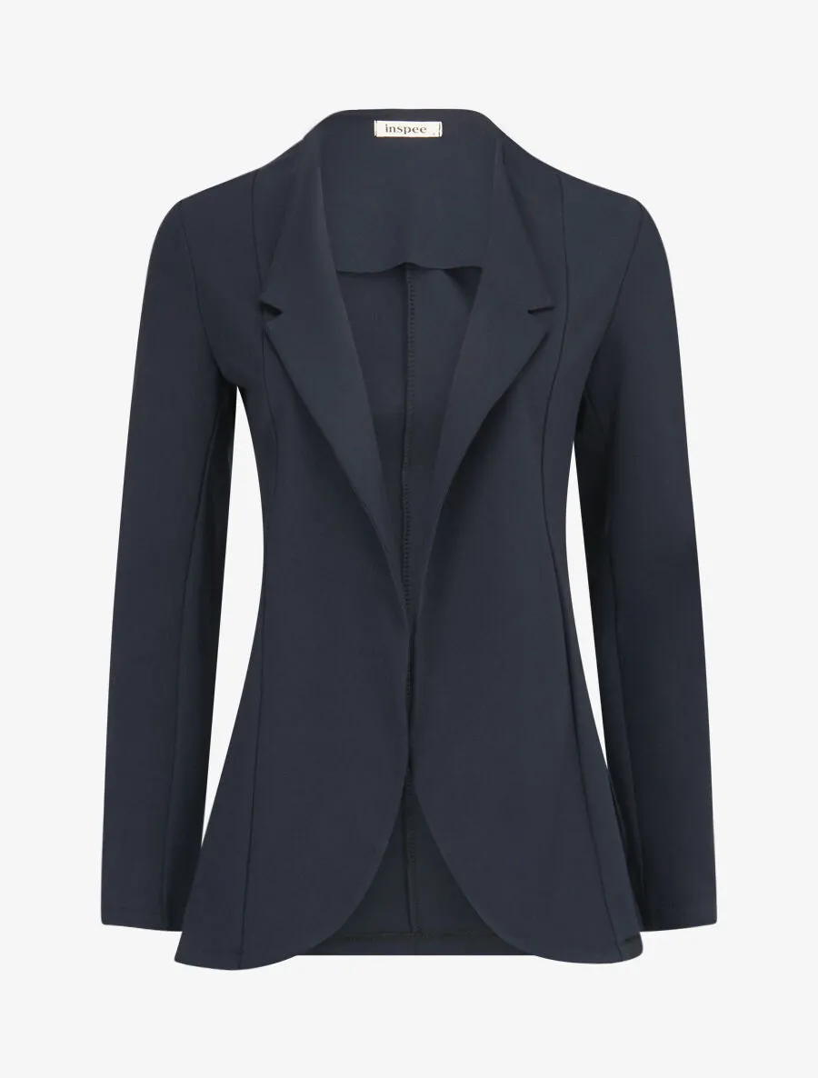 Veste à col biseauté - Marine