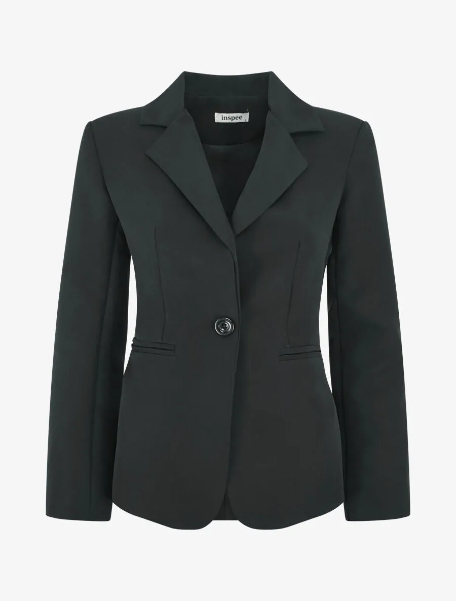 Veste mi-longue classique - Noir