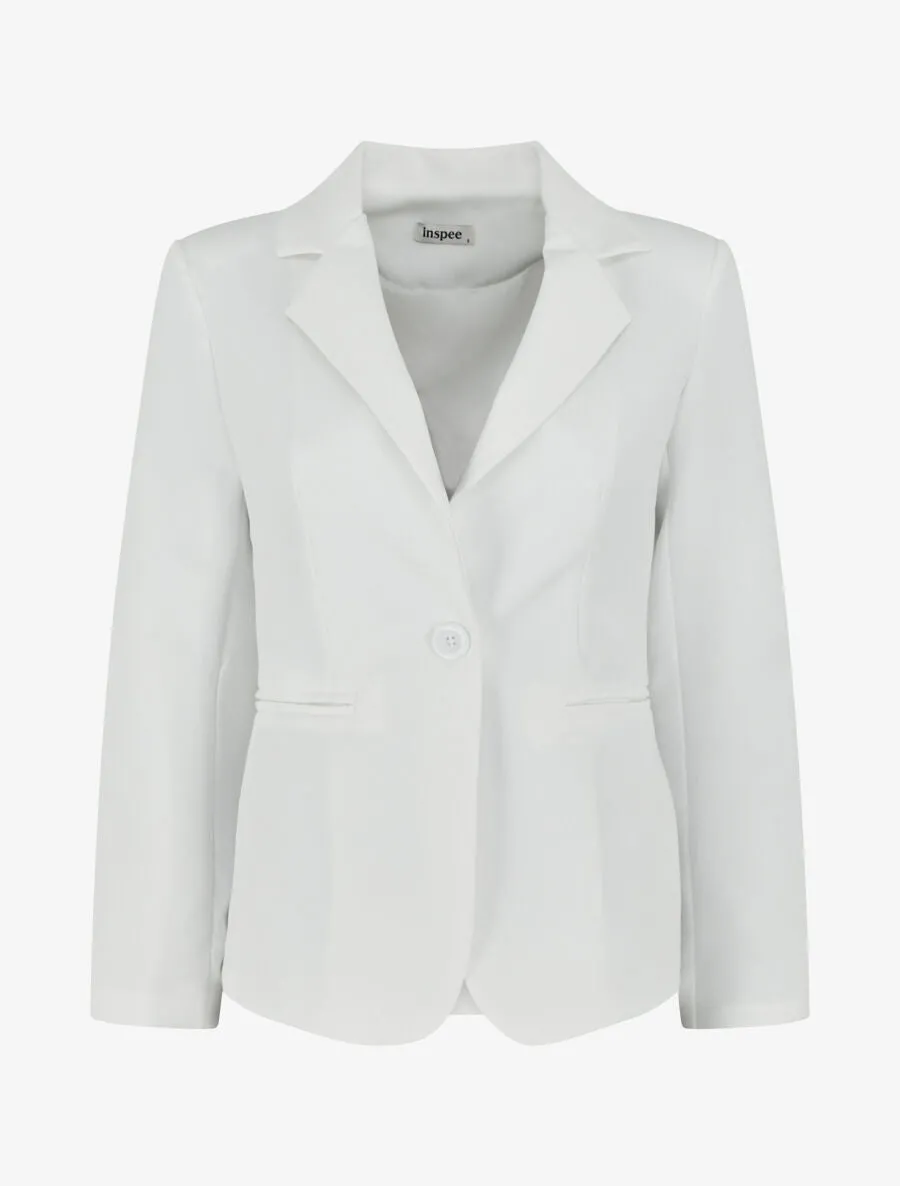 Veste mi-longue classique - Blanc