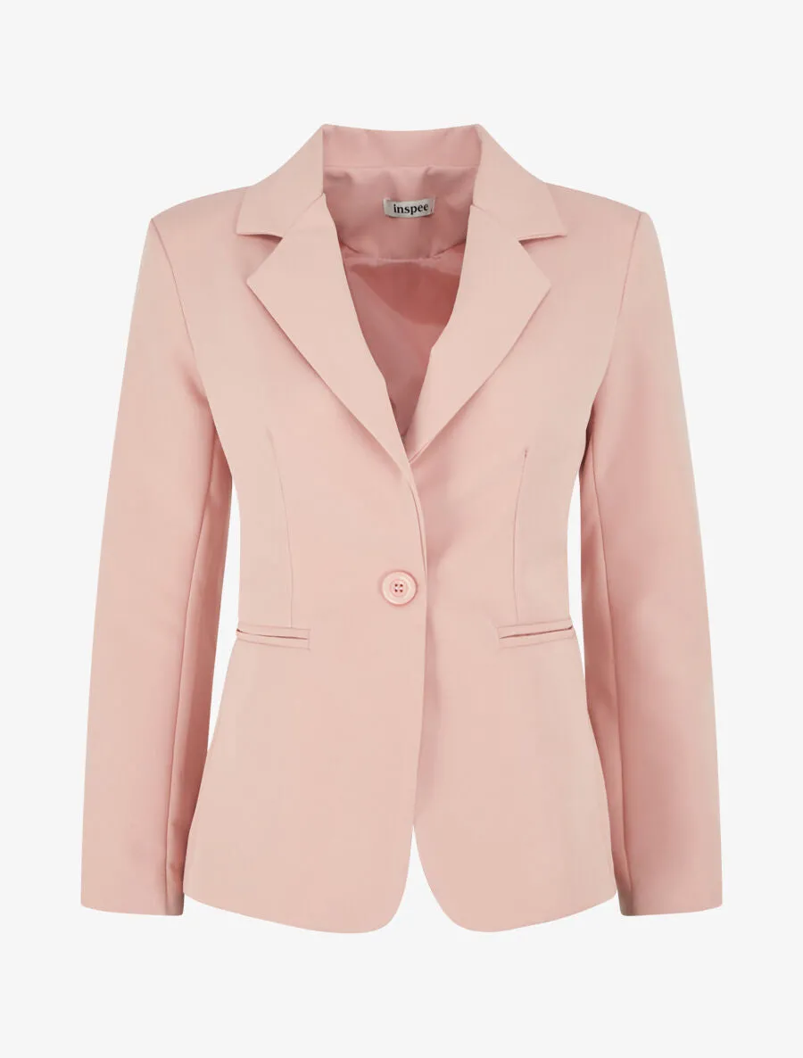 Veste mi-longue classique - Rose