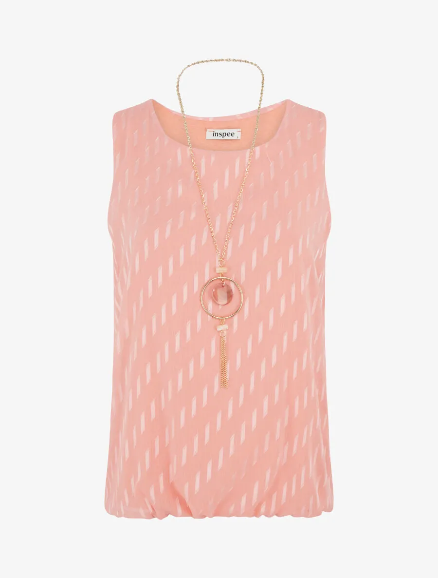 Top uni coupe boule - Corail