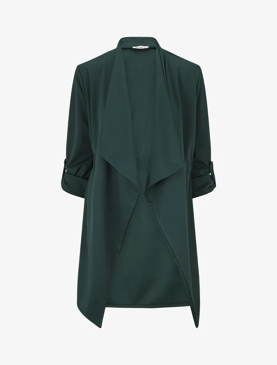 Veste légère à manches retroussables - Bleu canard