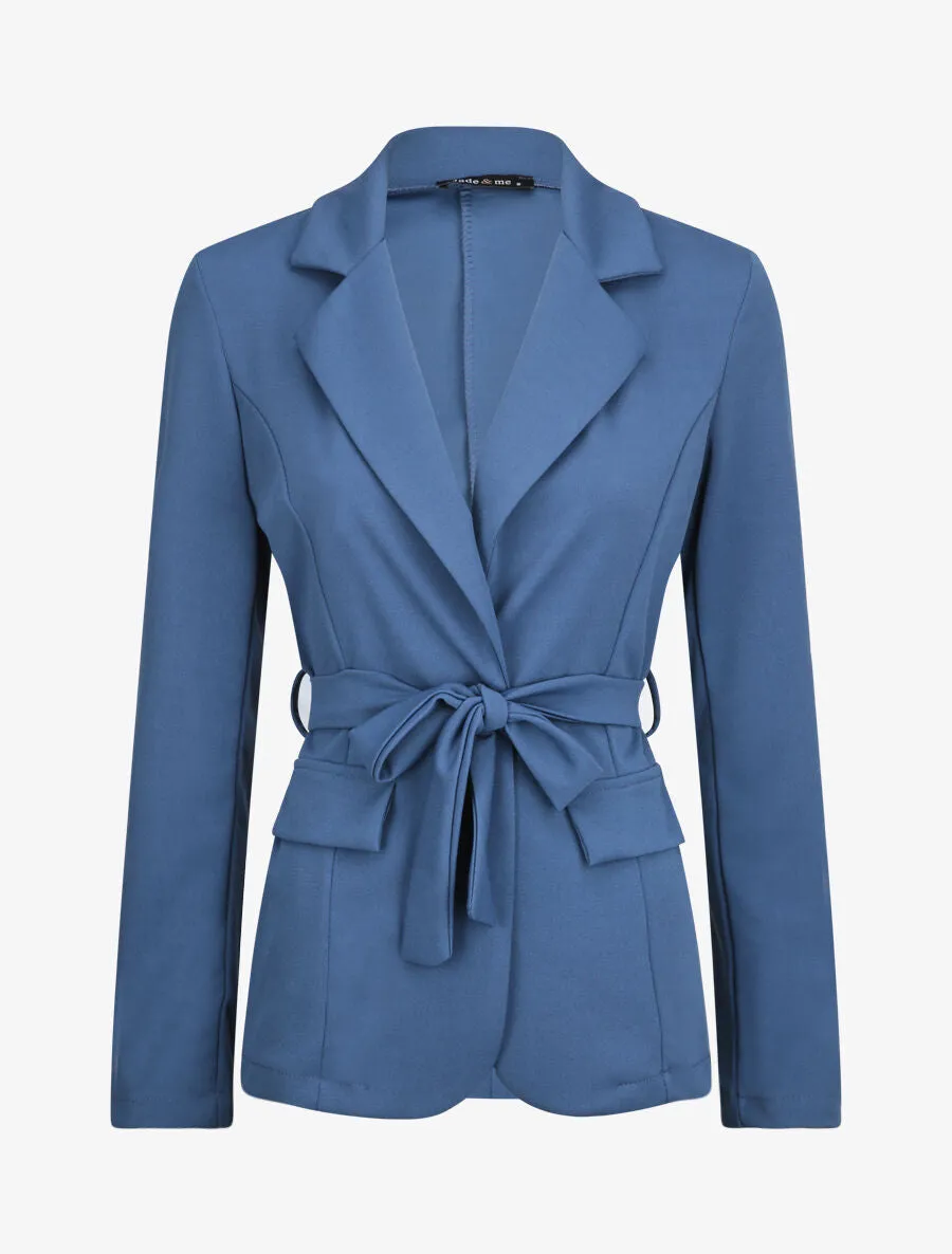 Veste unie cintrée - Bleu