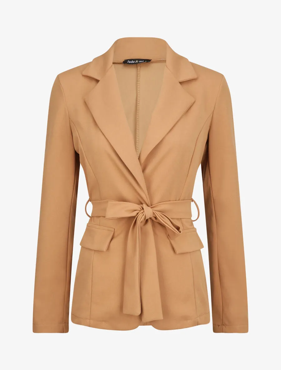 Veste unie cintrée - Camel