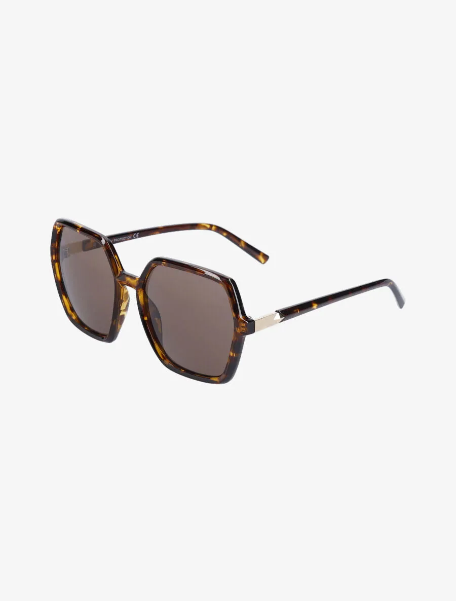 Lunettes de soleil oversize forme carrée - Léopard
