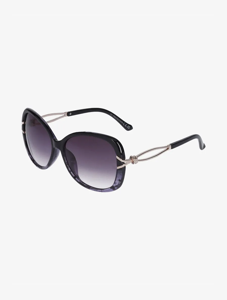 Lunettes de soleil ovales oversize - Violet