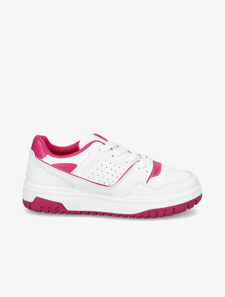 Baskets bicolores - Fushia