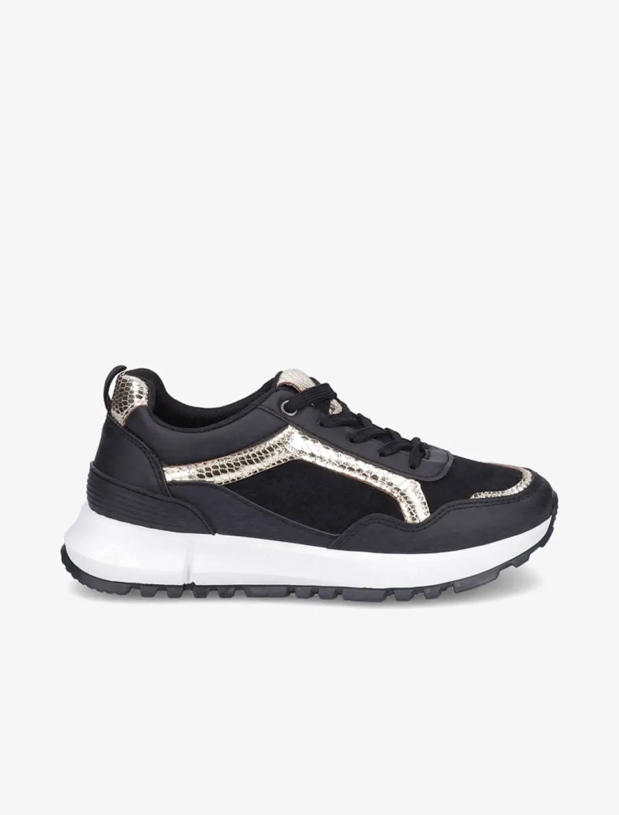 Baskets à liseré irisé - Noir