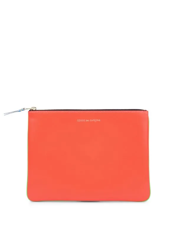 Comme Des Garcons Pochette en cuir | SA5100SFSUPERFLUOGREENORANGE