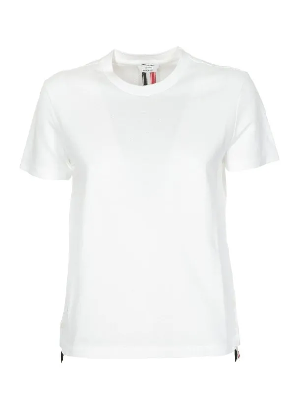 Thom Browne T-Shirt - Rwb Stripe - Blanc - Femme | FJS013A00050100