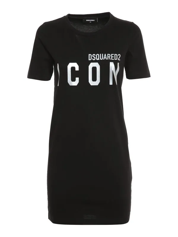 Dsquared2 Robe Courte - Icon-Renny Fit - Noir | S80CT0008S23009984