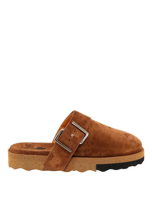 Off-White Chaussons - Sponge - Marron | OMIC003S21LEA0016010