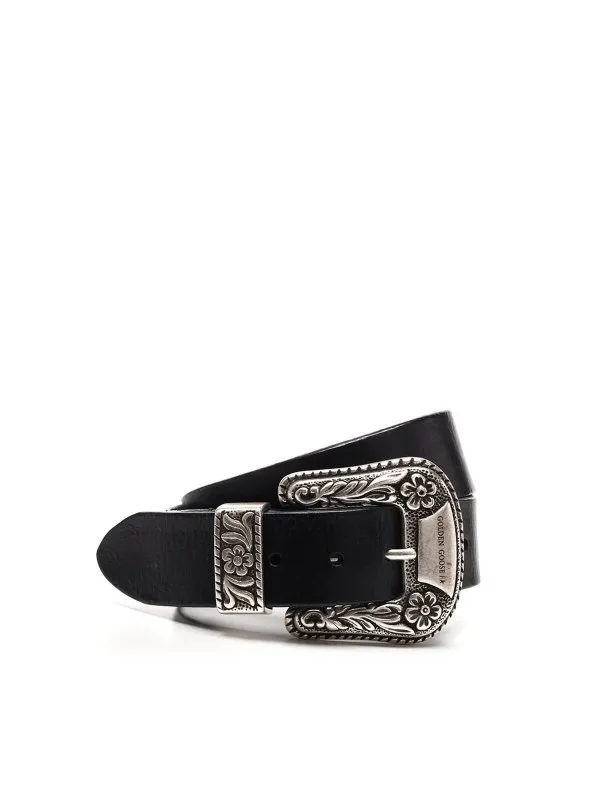 Golden Goose Ceinture - Noir - Noir - Femme | GWA00179A00013390100