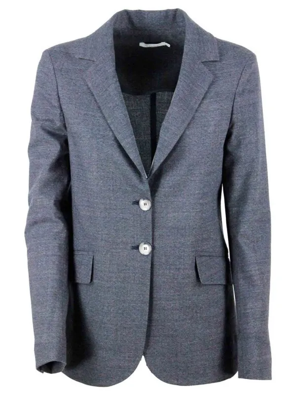 Barba Blazer - Gris - Gris - Femme | GI290002 | thebs.com
