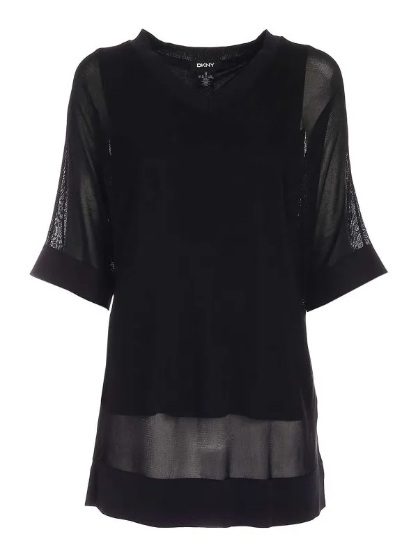 Dkny Pull À Col V - Noir - Noir - Femme | P0DSUFT1BLK