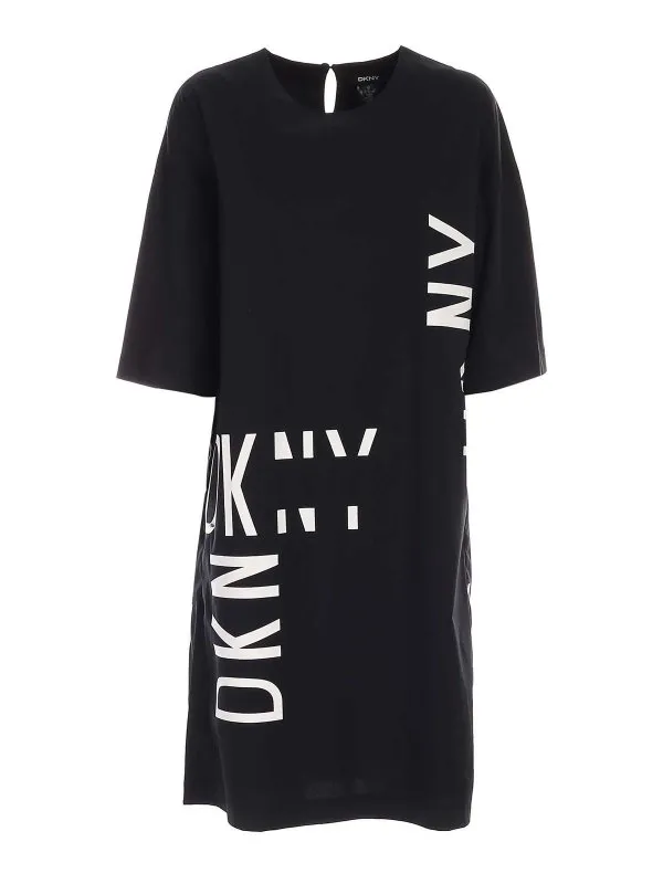 Dkny Maxi Robe - Noir - Noir - Femme | P0DBOFQ9BLI | thebs.com
