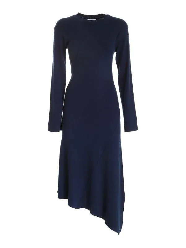 Kenzo Robe Au Genou - Bleu - Bleu - Femme | FB62RO6113AC79