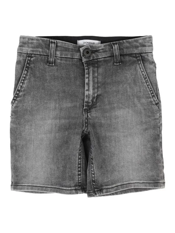 Dondup Short - Dandy - Gris Foncé - Garçon | DMBE230168WD012N004
