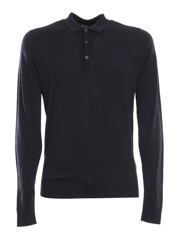 John Smedley Pull Col Roulé - Bleu Foncé - Homme | BELPERMIDNIGHT