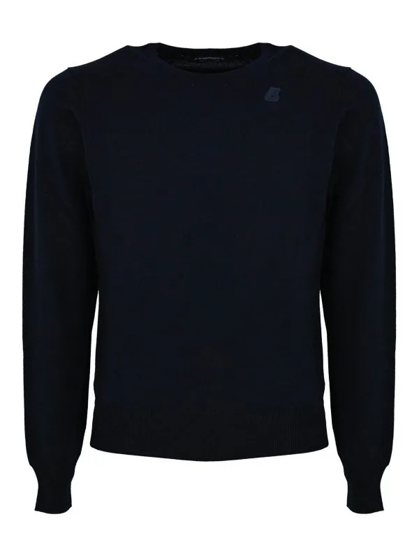 K-way Pull Col Rond - Bleu Foncé - Bleu Foncé | K6113BWK89