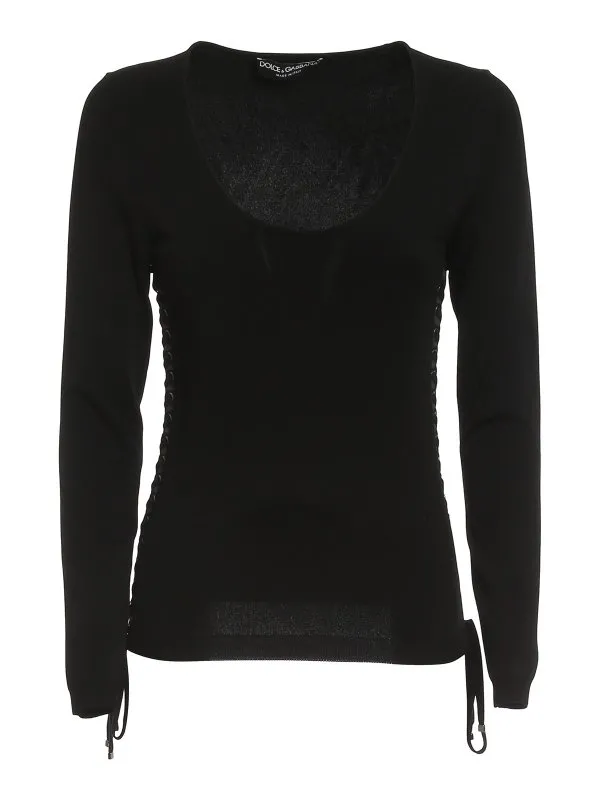 Dolce & Gabbana Pull Col Rond - Noir - Noir | FXB22TJAIEEN0000