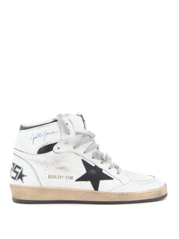 Golden Goose Baskets - Sky Star - Blanc | GMF00230F00219010283