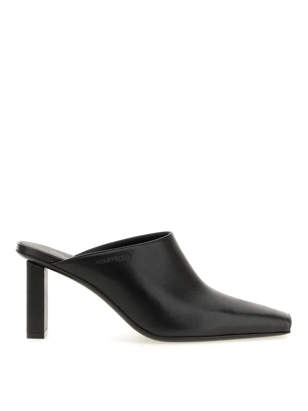 Courreges Mules - Noir - Noir - Femme | 124SCS098CV00279999