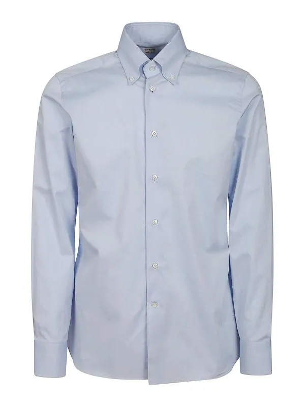 Borriello Napoli Chemise - Bleu Clair - Bleu Clair | 1401BD8