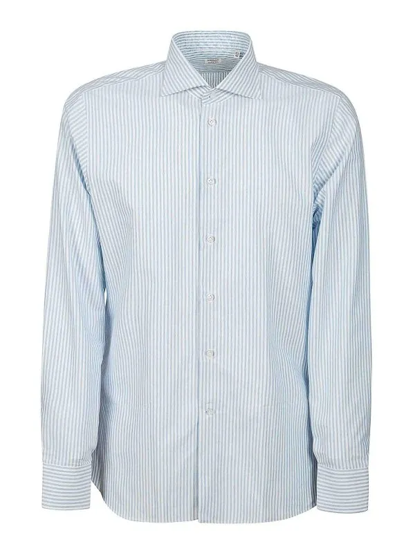 Borriello Napoli Chemise - Multicolore - Bleu Clair | 180232