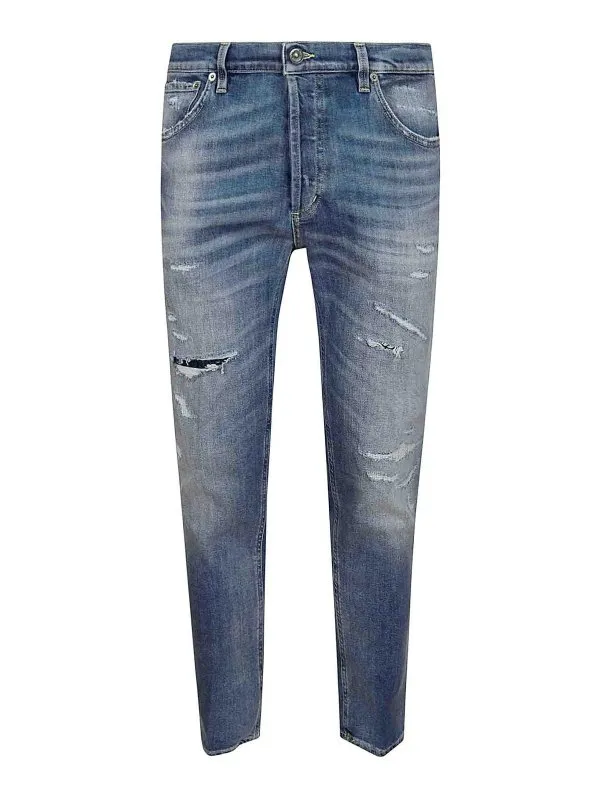 Dondup Jean Droit - Bleu - Bleu - Homme | UP434DSE297UGV9800