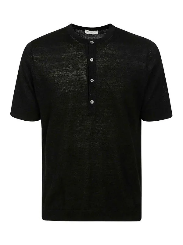 Filippo De Laurentiis Polo - Noir - Noir - Homme | SE0MC4BLC14R990