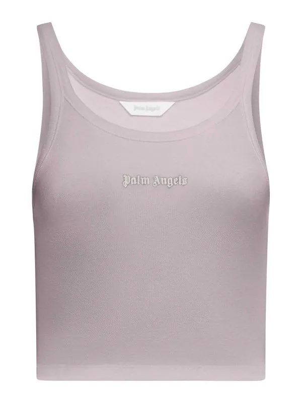 Palm Angels Top - Métallique - Métallique | PWAD060S24FAB0023603