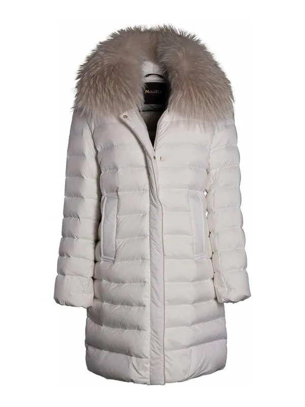 Moorer Manteau Court - Cintias - Blanc | MODPI100017TEPA028U0112