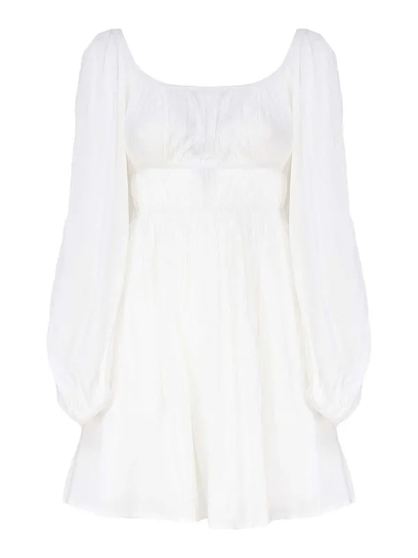 Pinko Maxi Robe - Blanc - Blanc - Femme | 103731A1XPZ05
