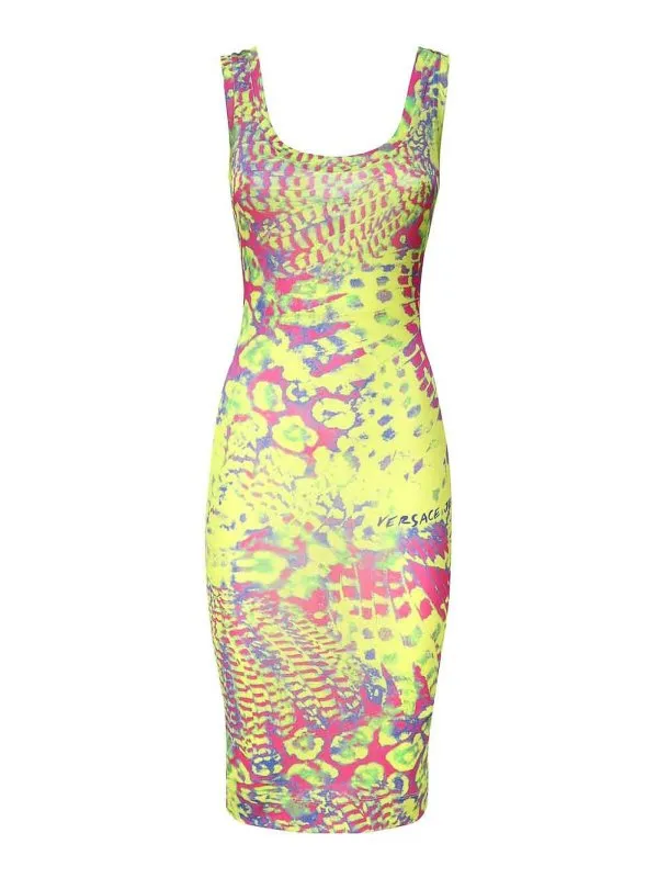 Versace Jeans Couture Robe Au Genou - Multicolore | 76HAO946JS282609