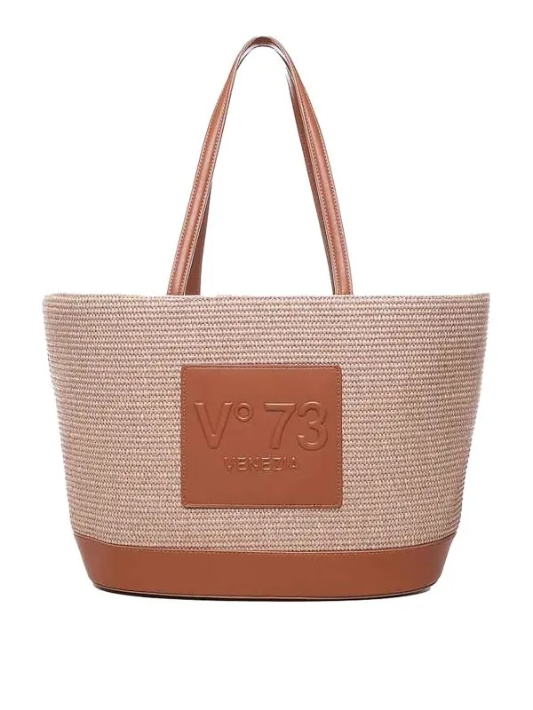 V°73 Sac Cabas - Cat - Marron - Femme | 73BS7OG01CATNATURALECUOIO