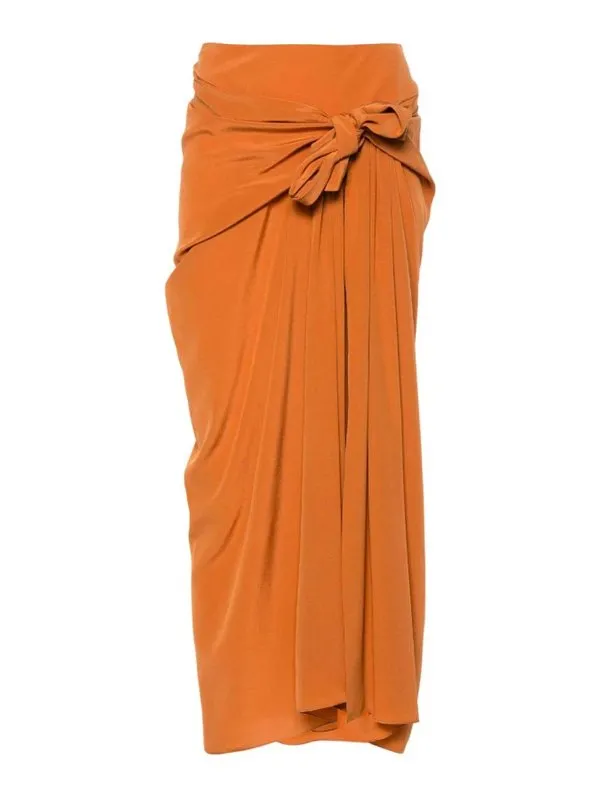 Ermanno Scervino Jupe Midi - Marron - Orange | D442O711FKE71336