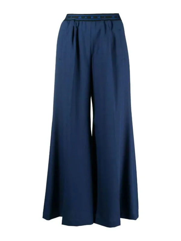 Marni Pantalons Décontractés - Bleu - Bleu | PAMA0428U1TW83900B65