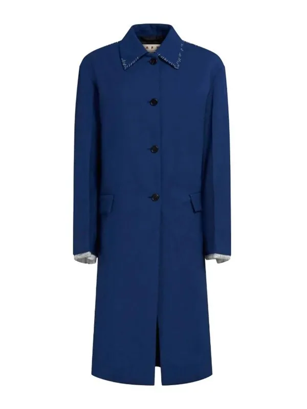 Marni Trench-Coat - Bleu - Bleu - Femme | SPMA0223MSTW83900B65