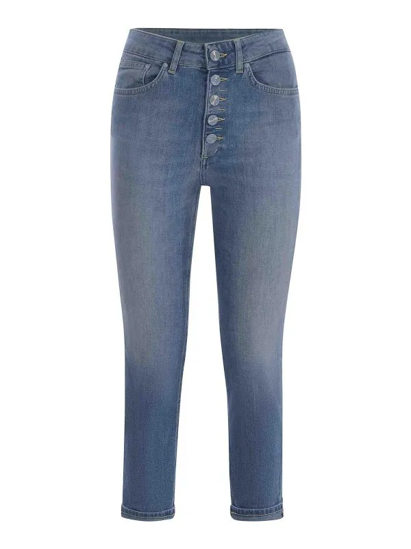 Dondup Jean Droit - Bleu Clair - Bleu Clair | DP268BDS0145GU7800